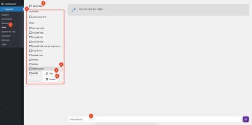 Chat - MagicAI for WordPress - Documentation