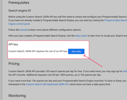 Google Search JSON API - MagicAI for WordPress - Documentation